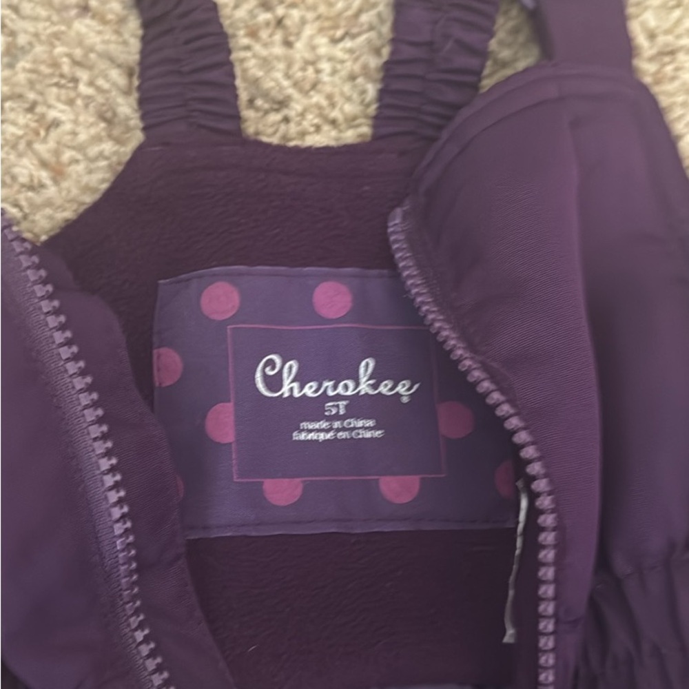 Cherokee size 5t girls snow pants - Picture 2 of 5